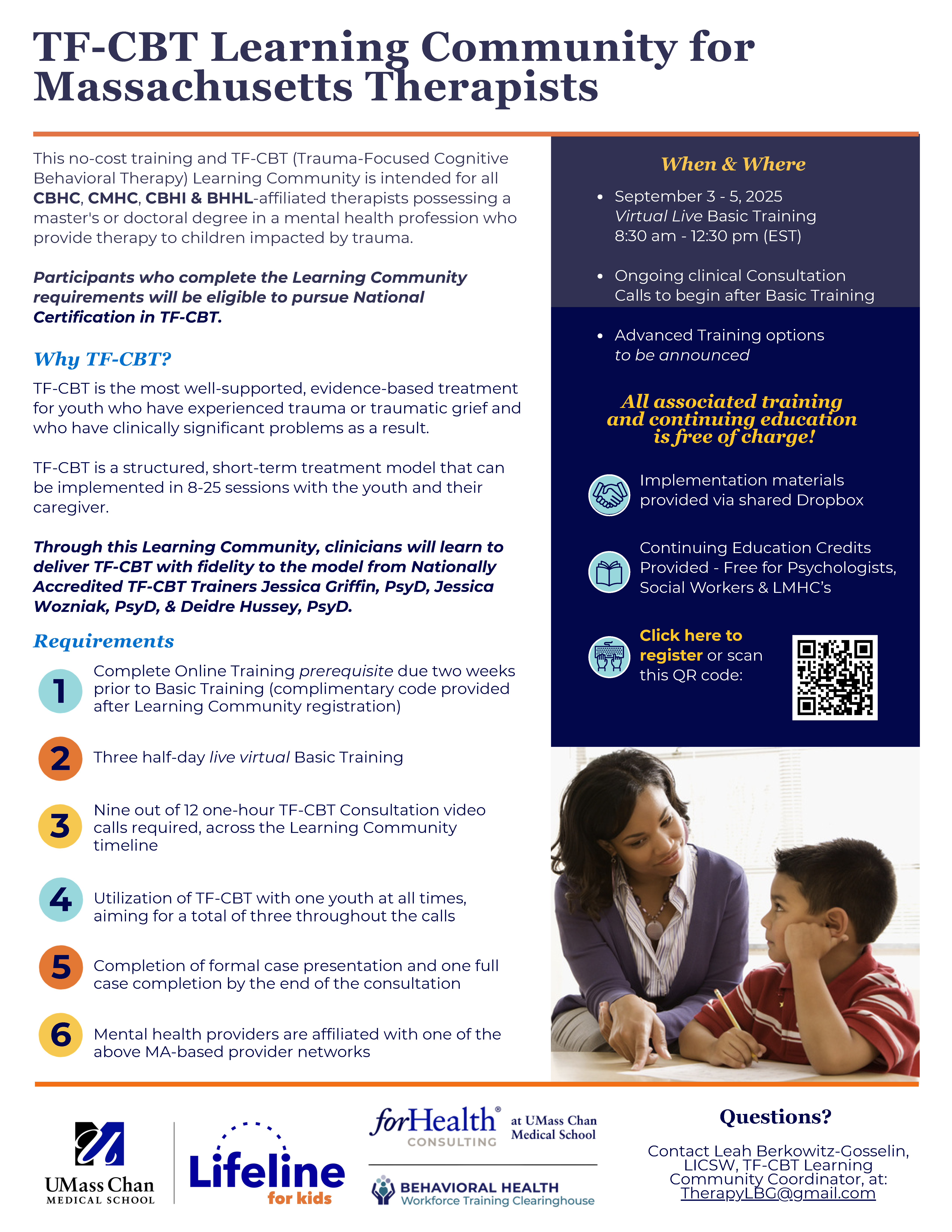 TF-CBT Learning Community Flyer