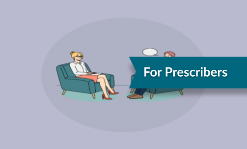 Cartoon of people sitting across from each other on couches